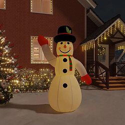 vidaXL Bonhomme de neige gonflable avec LED 370 cm