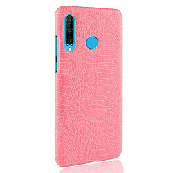 Avis Wewoo Coque PC + PU antichoc en texture de crocodile pour Huawei P Smart + 2019 rose