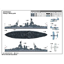 Trumpeter Maquette Bateau Uss Texas Bb-35 pas cher