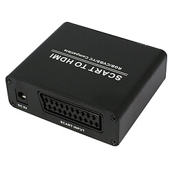 Wewoo Câble noir HDV-8D PÉRITEL vers HDMI 720P / 1080P Vidéo HD Convertisseur adaptateur Scaler Box