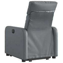 Avis vidaXL Fauteuil inclinable Gris Similicuir