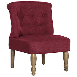 Helloshop26 Fauteuil chaise siège lounge design club sofa salon s françaises 2 pcs rouge bordeaux tissu 1102259