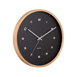 Karlsson Horloge murale en bois Modesta noir.