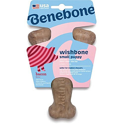 Benefon Os a mâcher pour chiots - BENEBONE - Puppy WISHBONE S - Nylon - Bacon