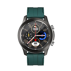 Chrono Montre intelligente IP68 étanche Music Walkman Bluetooth Call Metal Gear Couverture arrière Processus IMEL pour Android IOS (Vert)