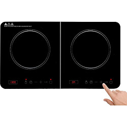 Avis Plaque de cuisson Induction 3500W 2 feux ALPINA Réchaud double Thermostat réglable 60 à 240°C