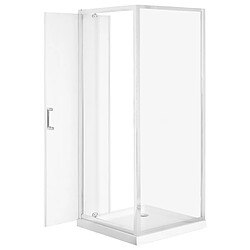 Acheter Beliani Cabine de douche 90 x 90 x 185 cm Argenté DARLI II