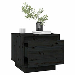 Acheter Maison Chic Lot de 2 Tables de chevet,Table de nuit,Table d'appoint pour salon Noir 35x34x32 cm Bois de pin solide -MN39791