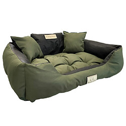 Grand lit pour chien et chat AIO Kingdog 115 x 95 Vert - taille XL