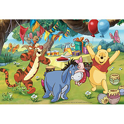 Lisciani - Disney Puzzle Winnie l'Ourson - Puzzle 24 Pièces - Double Face - Verso A Colorier - Jeu Educatif - A partir de 3 ans