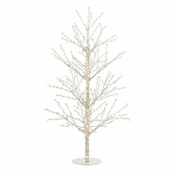 Paris Prix Statuette Déco à Led Arbre Nu Perles 125cm Blanc