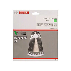 Lame pour scie circulaire Optiline Wood Ext 160mm Z.48 WZ Percage 20mm Larg coupe.1,8mm HM BOSCH