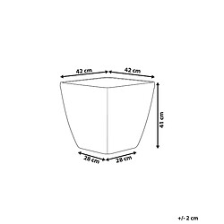 Avis Beliani Cache-pot argenté 42 x 42 cm ASTRAS