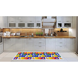 Alter Chemin de cuisine, 100% Made in Italy, Tapis antitache avec impression numérique, Tapis antidérapant et lavable, Modèle de Noël - Callum, cm 180x52