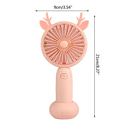 Acheter Ventilateur Portable De Forme Ronde Mignonne Petite Corne de Bois Mini Refroidisseur d'Air Portatif Décoratif Chargement USB Petit Refroidissement Personnel