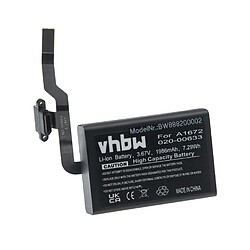 vhbw Batterie remplacement pour Apple 020-00633, 020-00634 pour souris sans-fil (1986mAh, 3.67V, Li-ion)