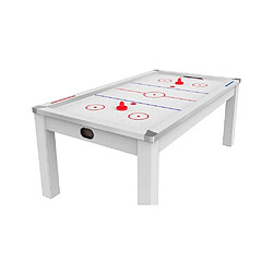 Avis 1001jouets Air Hockey convertible table 8 personnes Toronto blanc laqué et blanc (surface de jeu).