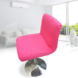 Spandex extensible faible court dossier de chaise couverture de tabouret de bar rose rouge