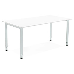 Alterego Table de réunion / bureau design 'FOCUS' blanc - 160x80 cm pas cher