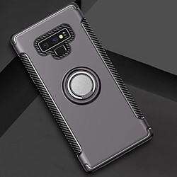 Wewoo Coque Étui de protection magnétique pour Galaxy Note 9, avec support de bague de rotation à 360 degrés gris