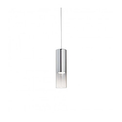 Ideal Lux Suspension design Look Métal Ombre Chrome 1 ampoule 56cm