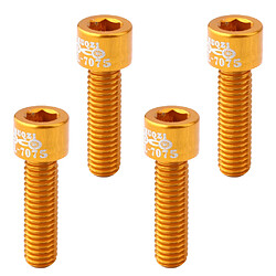 8pcs CNC 7075 En Alliage D'aluminium VTT M5x17mm Vis De Guidon De Vélo Boulons De Tige