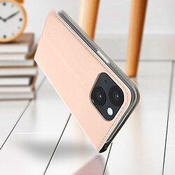 Avis Avizar Housse iPhone 14 Porte-carte Fonction Support Vidéo Clapet Magnétique Rose Gold