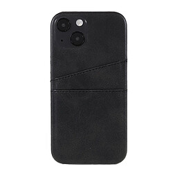 Coque en TPU + PU doubles bien protégés noir pour votre Apple iPhone 13 6.1 pouces