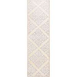 Vidal Tapis de couloir en laine 292x86 beige Darya