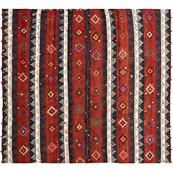 Vidal Tapis de laine 193x213 rouge Jajim 