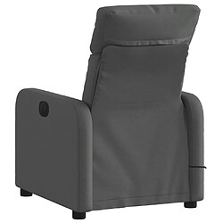 Acheter Maison Chic Fauteuil Relax pour salon, Fauteuil de massage inclinable Gris foncé Tissu -GKD24029