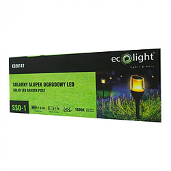 Poteau de jardin, solaire, EcoLight LED, flamme, 1600K, IP65, SSO-1 pas cher