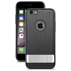 Moshi Coque pour iPhone 6 Plus/6SPlus iGlaze Rigide avec Pied KAMELEON Noir