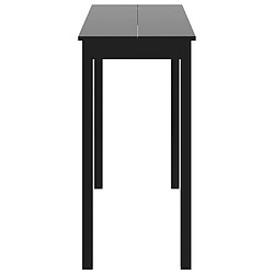 Avis vidaXL Table de bar MDF noir 115x55x107 cm