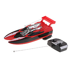 Acheter 2.4g rc radio télécommande double hélice bateau de course bateau de course rtr rouge