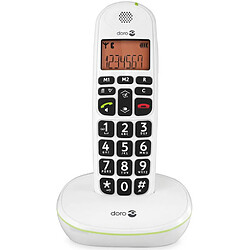 Téléphone sans fil dect blanc sans répondeur - phoneeasy100w - DORO