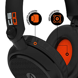 Casque audio gamer Universel Stealth C6-100 Stealth - Noir / Orange - PS4 / PS5 / Xbox One / Xbox Series / Switch / PC / Mobile