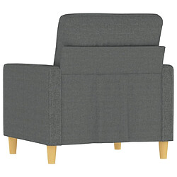 Maison Chic Fauteuil relax,Chaise pour salon Gris foncé 60 cm Tissu -MN80872 pas cher