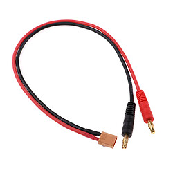 Acheter 2pieces xt30 à 4.0mm fiche banane connecteur de câble 16awg pour batterie lipo rc