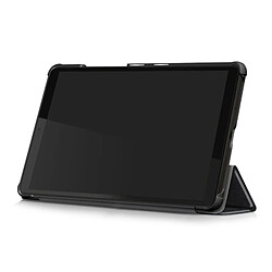 Acheter Wewoo Housse Coque Pour Lenovo Tab M8 Custer Texture Horizontal Flip Smart TPU en cuir avec support à trois volets noir