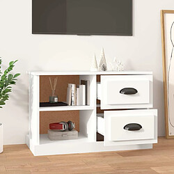 Avis Maison Chic Meuble TV scandinave - Banc TV pour salon blanc 73x35,5x47,5 cm bois d'ingénierie -MN43395