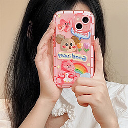 Avis GUPBOO Étui pour iPhone13 Peinture à l'huile graffiti chien fille dessin animé étui pour téléphone portable silicone