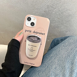 GUPBOO Étui pour iPhone11 support de latte de style américain pour femme étui de téléphone portable de style européen