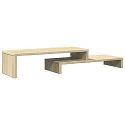 Acheter vidaXL Support de moniteur chêne sonoma 54x22x15 cm bois d'ingénierie