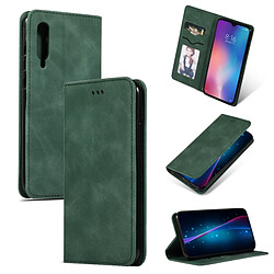 Wewoo Housse Coque Étui en cuir avec rabat horizontal magnétique Business Skin Feel rétro pour Xiaomi 9 vert armée