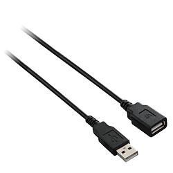 V7 Câble d'extension USB 2.0 USB 2.0 A vers A (m/f) noir 1,8 m