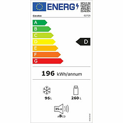 Réfrigérateur Combiné Cecotec Bolero CoolMarket Combi 356