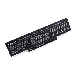 vhbw Li-Ion batterie 6600mAh (11.1V) noire pour ordinateur,PC Asus X73by, X73e, X73s, X73sd, X73sm, X73sv, X77, X77J comme A32-K72, 70-NX01B1000Z.