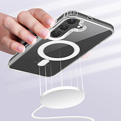 Avis Avizar Coque MagSafe pour Samsung Galaxy S24 Antichoc Coins Renforcés Transparent