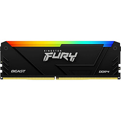 Mémoire RAM Kingston Fury Beast RVB DDR4 1600 MHz 8 Go CL16